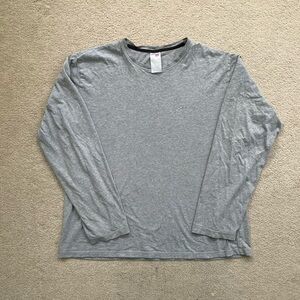 Gray Oversized Tommy Hilfiger Long Sleeve Shirt